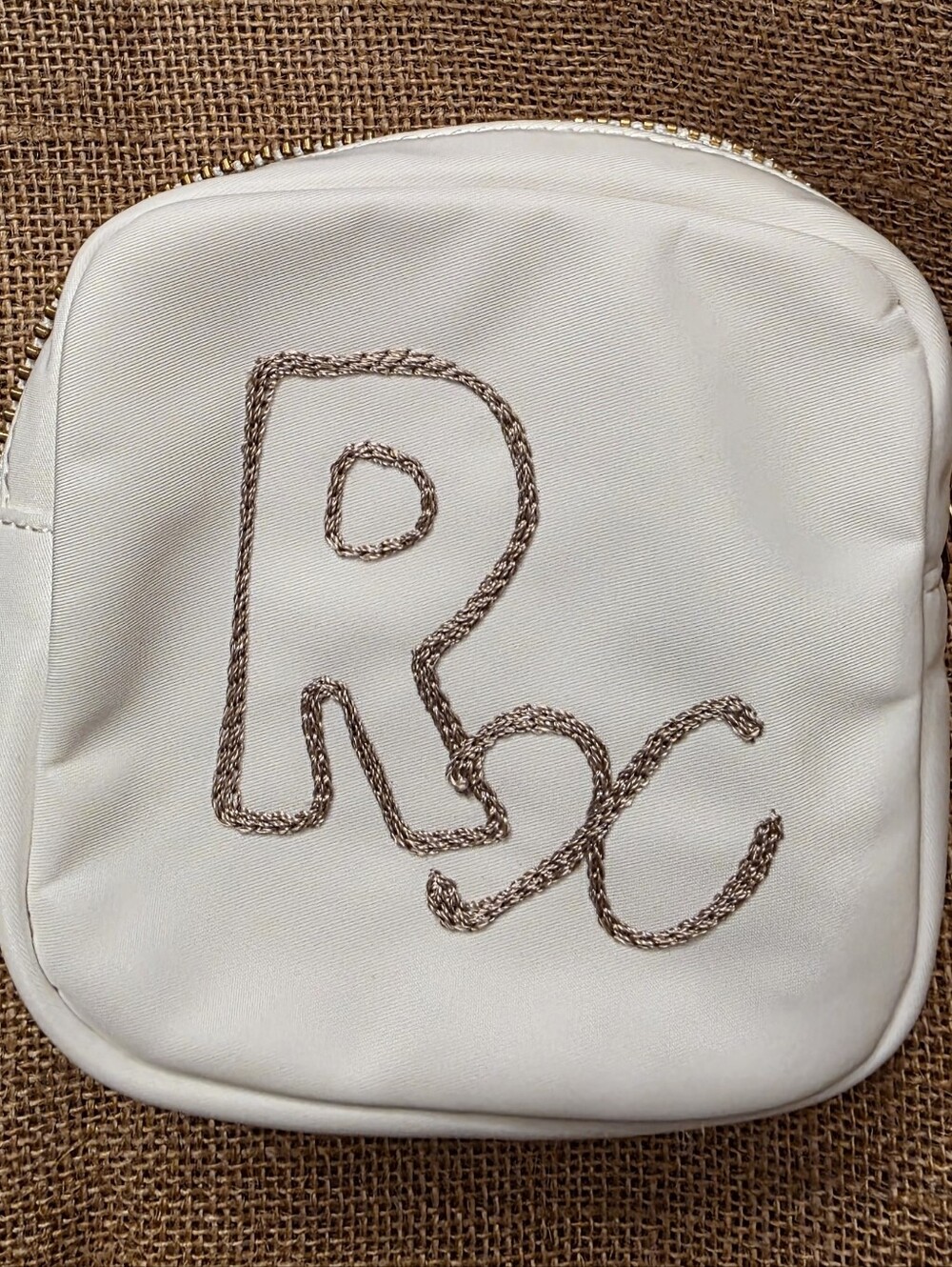 Stoney Clover Lane Hand Embroidered Rx MINI POUCH
